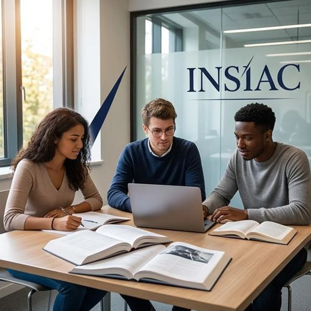 Étudiants en travaux